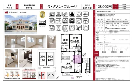 ラ・メゾン・フルーリ 201号 0
