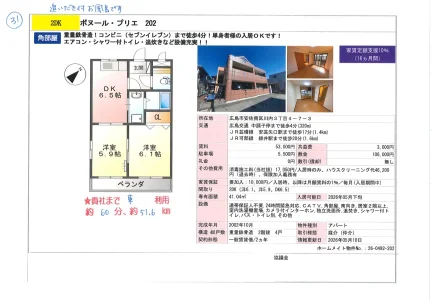 ボヌール プリエ 202 202号 0