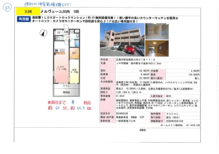 メルヴェーユ川内 105 105号 0