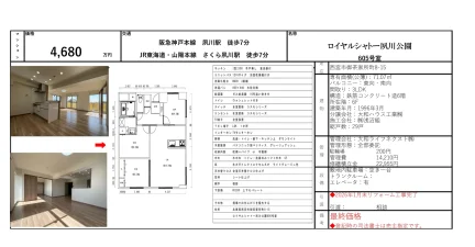 ロイヤルシャトー夙川公園 605号室 0