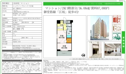 ニッケノーブルハイツ江坂 301 0