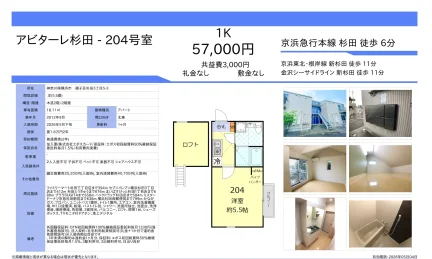 アビターレ杉田 204号 0