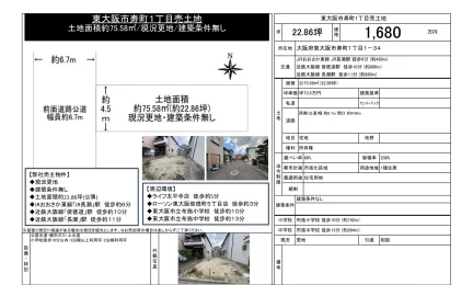 東大阪市寿町1丁目売土地 0
