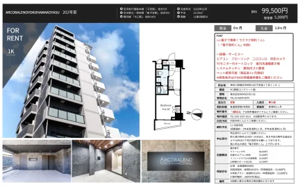 ARCOBALENOYOKOHAMAKOYASU 202号室 202号 0