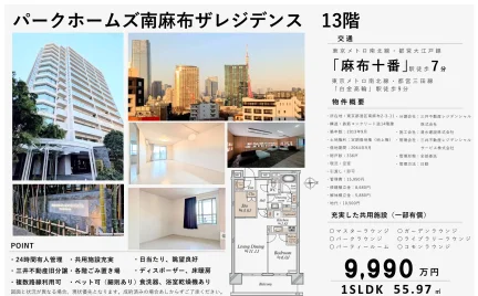パークホームズ南麻布ザレジデンス 1301号 0
