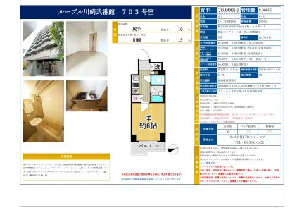 ルーブル川崎弐番館 703号 0