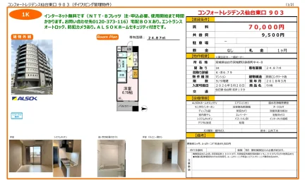 コンフォートレジデンス仙台東口 903 903 0