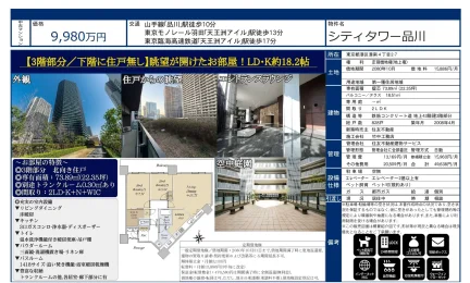 シティタワー品川 3階 0
