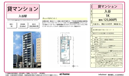 Modern Studio Condo in Senzoku 0
