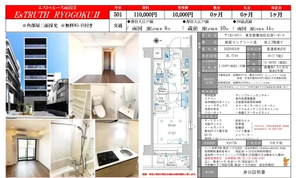 エストゥルース両国II 501号 0