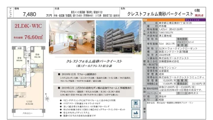 クレストフォルム南砂パークイースト 6号 0