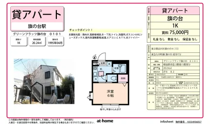 グリーンフラッツ旗の台 0101 0101 0