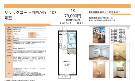 リリックコート自由が丘 103号 0