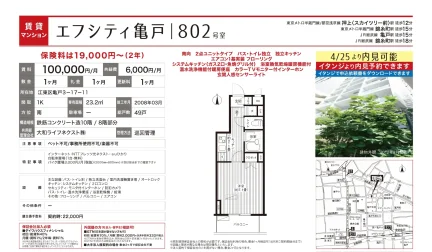 エフシティ亀戸 802号 0