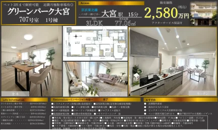 グリーンパーク大宮 707号 0