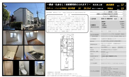 アザーレ・バッシオ平和台 303号 0