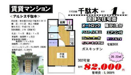 アルシス千駄木 302号 0