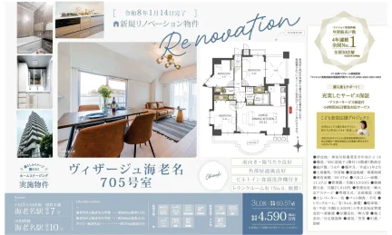 ヴィザージュ海老名 705号 0