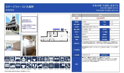 ステージファースト大森町 303 0