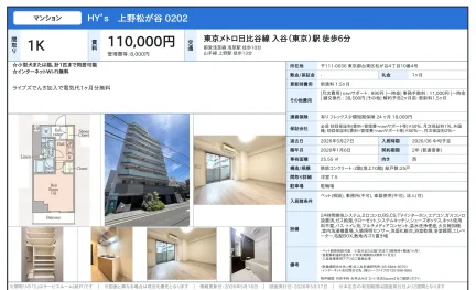 HY's 上野松が谷 0202 0202 0