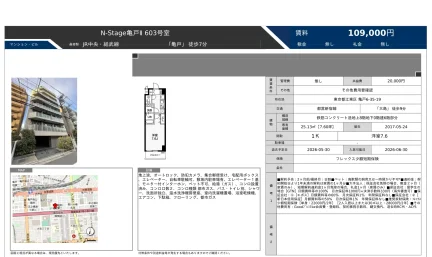 N-Stage亀戸 603号 0