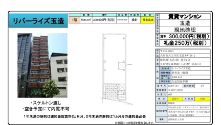 リバーライズ玉造 1号 0
