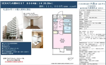 リビオメゾン大森WEST 806号 0