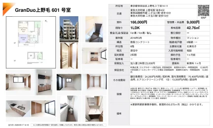 GranDuo 上野毛 601号室 601号 0