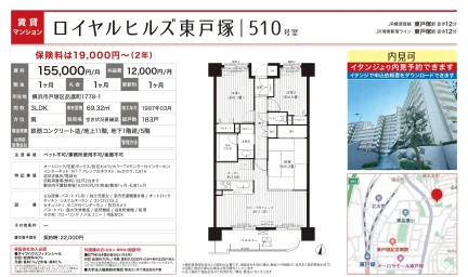 ロイヤルヒルズ東戸塚 510号室 510号 0