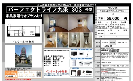 パーフェクトライフ九条 303号 0