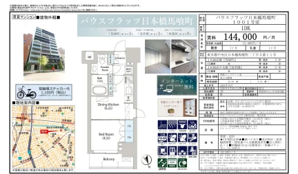 バウスフラッツ日本橋馬喰町 1001号 0