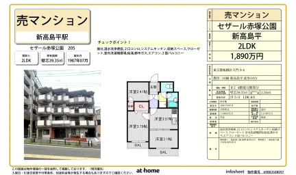 セザール赤塚公園 205号 0