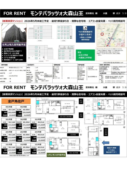 モンテパラッツォ大森山王 101号室 0