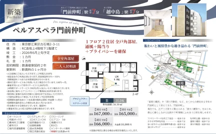 ペルアスペラ門前仲町 301号 0