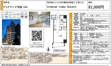 P'sグランデ常盤104 104号 0