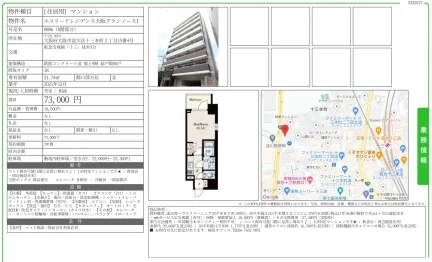 エスリードレジデンス大阪グランノース 0806号 0