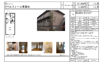 ベルフィーユ青葉台 107号 0