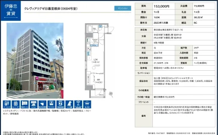 クレヴィアリグゼ日暮里根岸 0604号 0