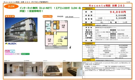 セジュール New レセンテ 203号 0