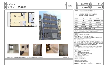 ラフィーネ奥池 301号 0