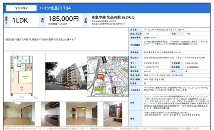 ハイツ北品川 704 0