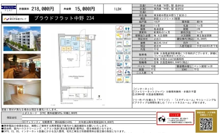 プラウドフラット中野 234 234 0