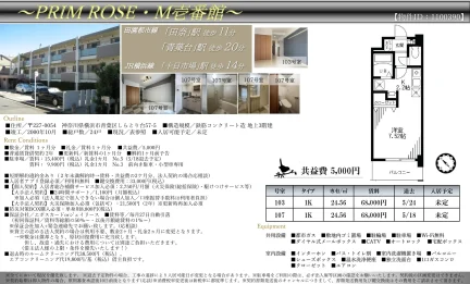 プリムローズM壱番館 103号 0