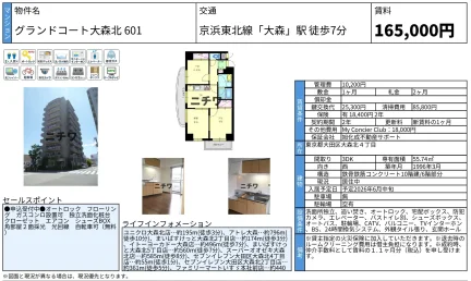 グランドコート大森北 601 601号 0