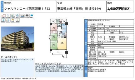 シャルマンコーポ第三瀬田 513号 0