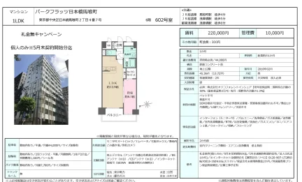 パークフラッツ日本橋馬喰町 602号 0