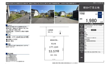 緑台4丁目土地 0