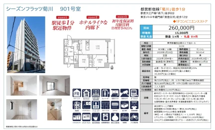 シーズンフラッツ菊川 901号室 901号 0