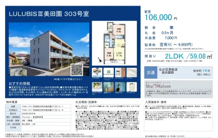 LULUBIS Ⅲ 美田園 303号室 303号 0