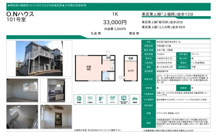 O.Nハウス 101号 0